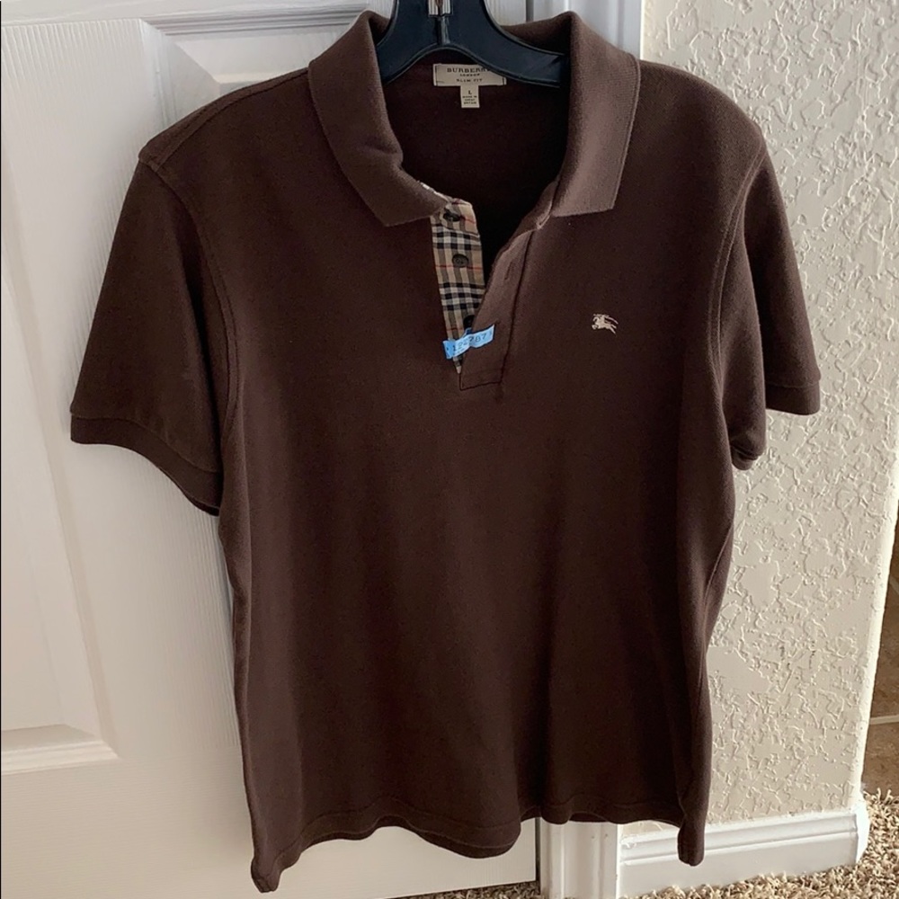 Burberry polo, size large
